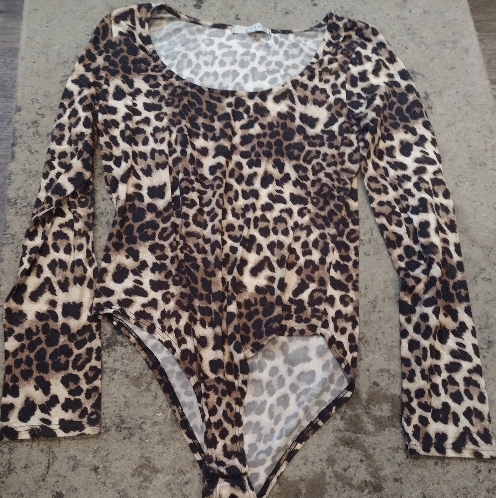 Leopard Print Bodysuit